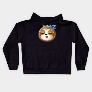 Sloth Sleeping Napping kawaii cute Kids Hoodie